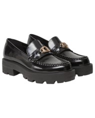 Mocassino Guess Donna Yanika G Logo Leather Black