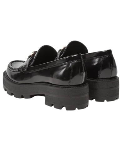 Mocassino Guess Donna Yanika G Logo Leather Black