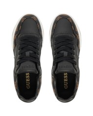 Sneakers Guess Donna Hapyy 3 Platform 4G Logo Peony Leather Black