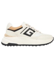 Sneakers Guess Donna Fonzi Runner G Logo Mesh Leather Cream