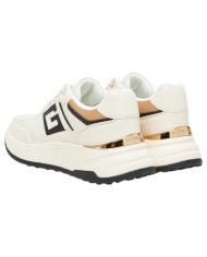 Sneakers Guess Donna Fonzi Runner G Logo Mesh Leather Cream