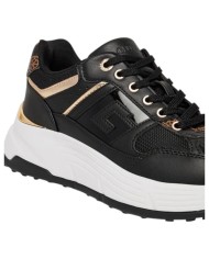 Sneakers Guess Donna Fonzi Runner G Logo Mesh Leather Black