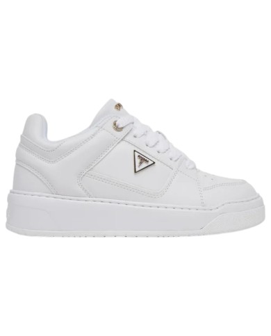 Sneakers Guess Donna Delove Triangle Logo Leather White