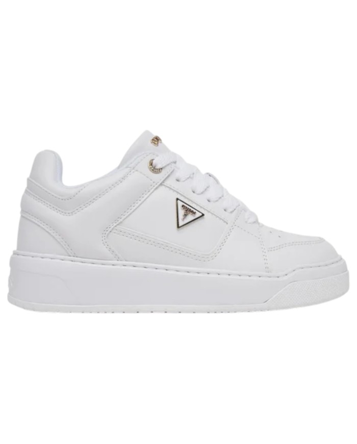 Sneakers Guess Donna Delove Triangle Logo Leather White