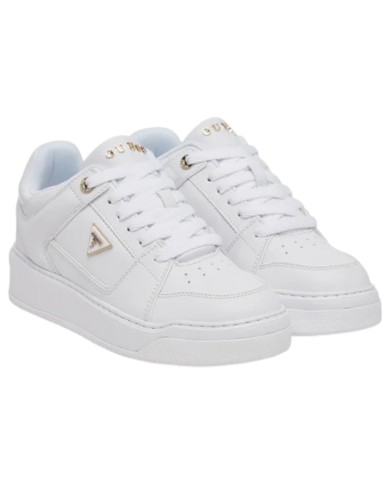 Sneakers Guess Donna Delove Triangle Logo Leather White