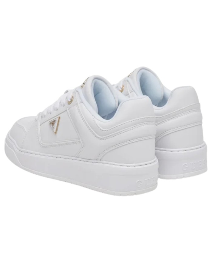Sneakers Guess Donna Delove Triangle Logo Leather White