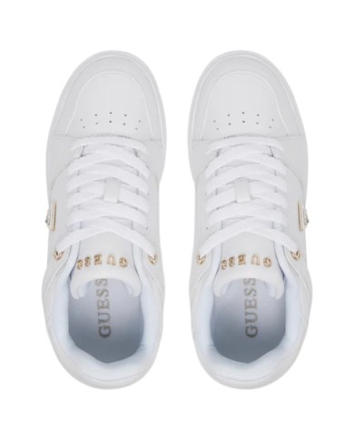 Sneakers Guess Donna Delove Triangle Logo Leather White