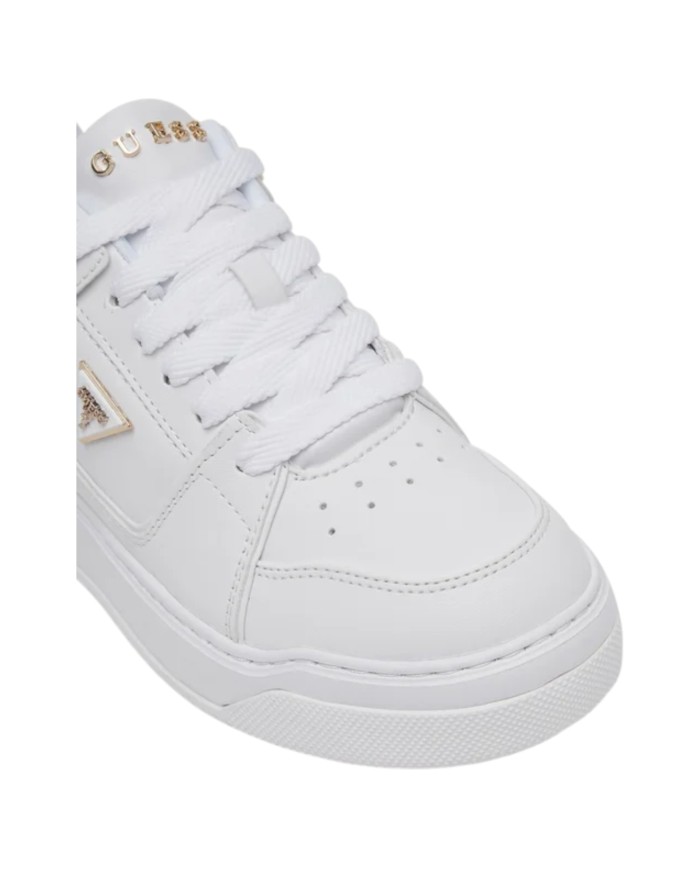 Sneakers Guess Donna Delove Triangle Logo Leather White