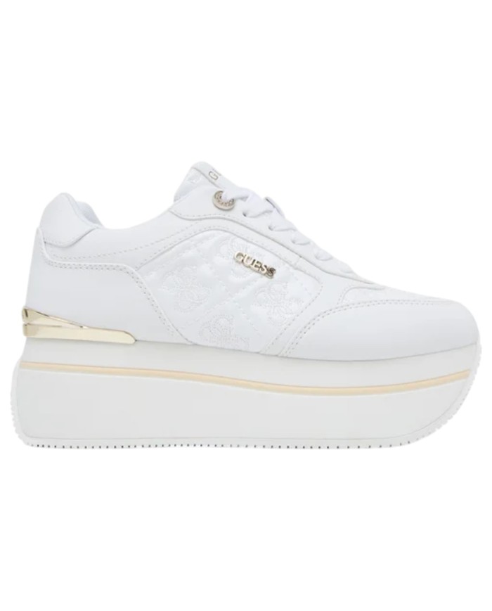 Sneakers Guess Donna Camrio 9 Platform 4G Logo Leather White