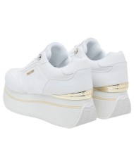Sneakers Guess Donna Camrio 9 Platform 4G Logo Leather White