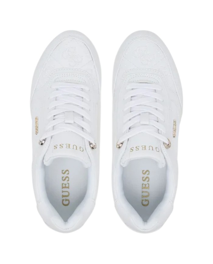Sneakers Guess Donna Camrio 9 Platform 4G Logo Leather White