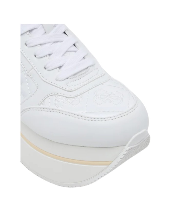 Sneakers Guess Donna Camrio 9 Platform 4G Logo Leather White