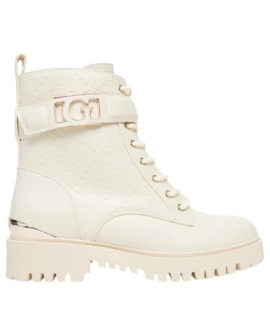 Stivaletto Guess Donna Oranda 2 4G Logo Peony Leather Ivory