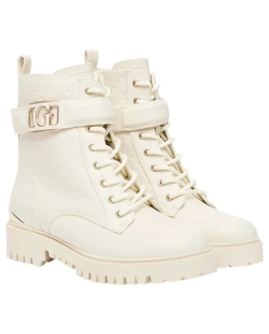 Stivaletto Guess Donna Oranda 2 4G Logo Peony Leather Ivory