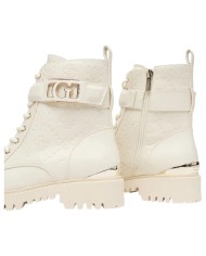 Stivaletto Guess Donna Oranda 2 4G Logo Peony Leather Ivory