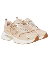 Sneakers Guess Donna Ibitha Runner Mesh Leather Sand