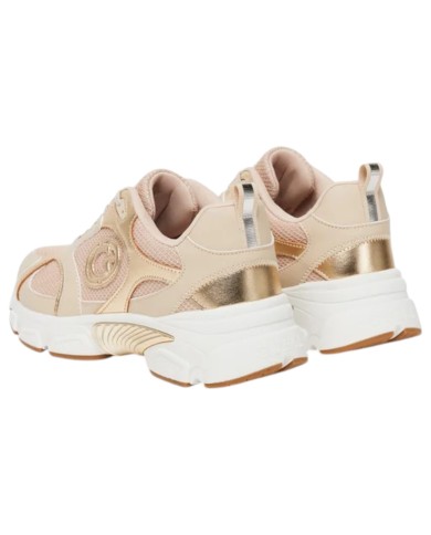 Sneakers Guess Donna Ibitha Runner Mesh Leather Sand
