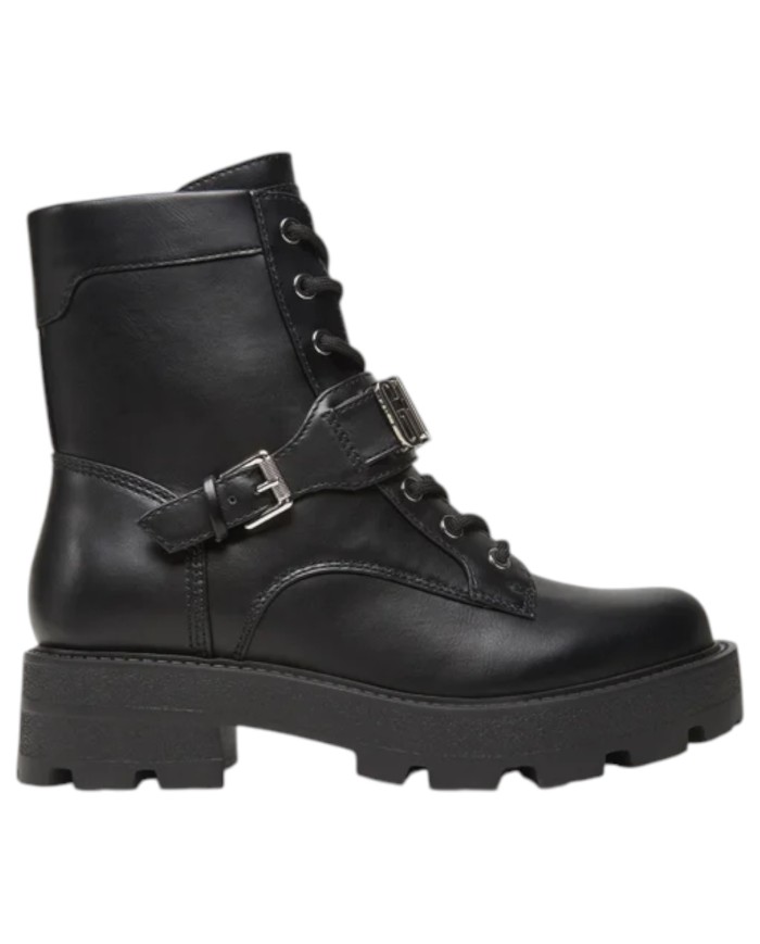 Stivaletto Guess Donna Yanzy Anfibio Leather Black