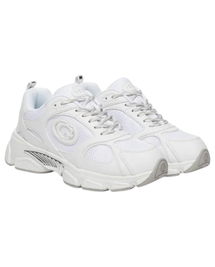 Sneakers Guess Donna Ibitha Runner Mesh Leather White