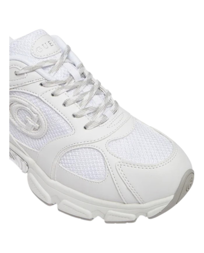Sneakers Guess Donna Ibitha Runner Mesh Leather White