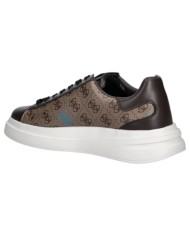 Sneakers Guess Uomo Elba 4G Logo Leather Beige Brown