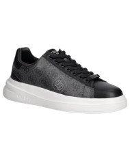 Sneakers Guess Uomo Elba 4G Logo Leather Black