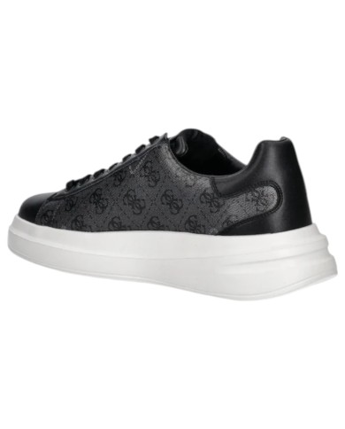 Sneakers Guess Uomo Elba 4G Logo Leather Black