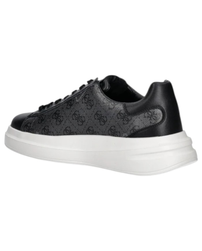 Sneakers Guess Uomo Elba 4G Logo Leather Black