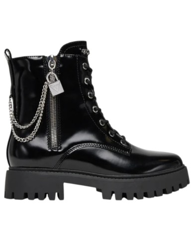 Stivaletto Guess Donna Anfibio Fiorelo Leather Black