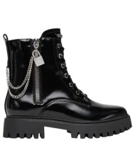 Stivaletto Guess Donna Anfibio Fiorelo Leather Black