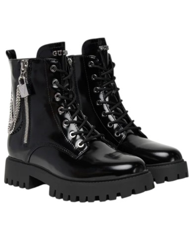 Stivaletto Guess Donna Anfibio Fiorelo Leather Black