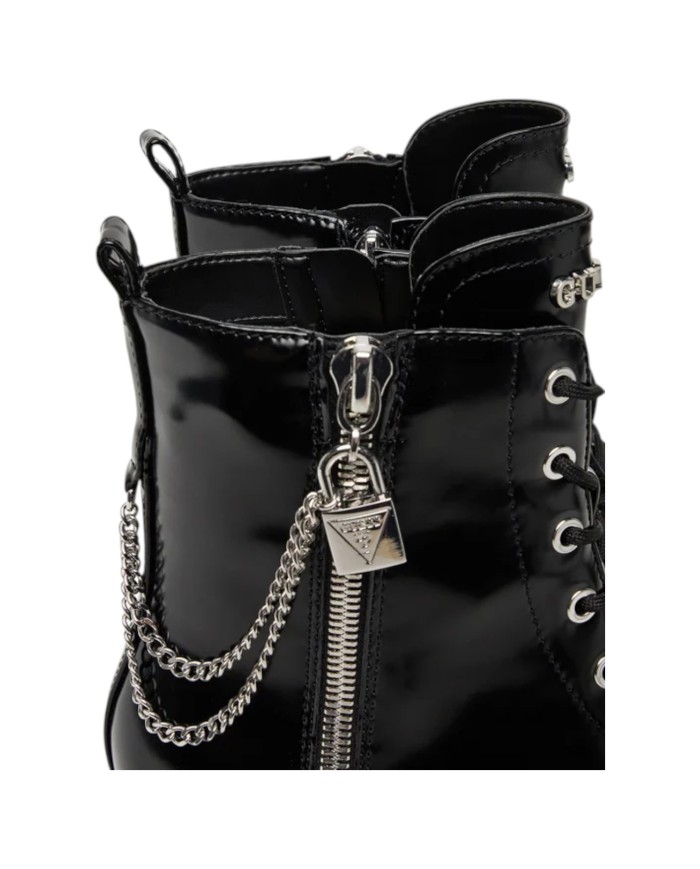 Stivaletto Guess Donna Anfibio Fiorelo Leather Black