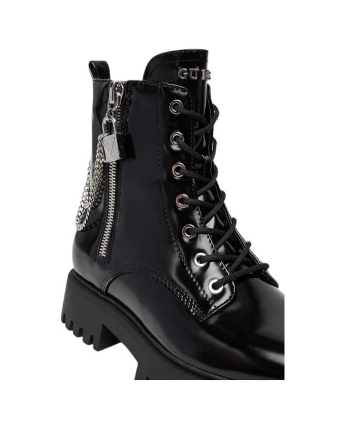 Stivaletto Guess Donna Anfibio Fiorelo Leather Black