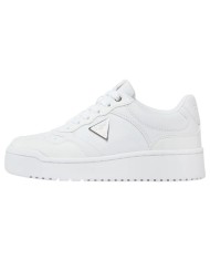 Sneakers Guess Donna Miram Triangle Logo Leather White