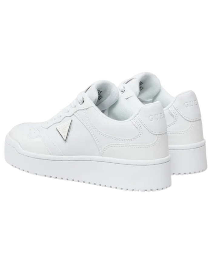 Sneakers Guess Donna Miram Triangle Logo Leather White
