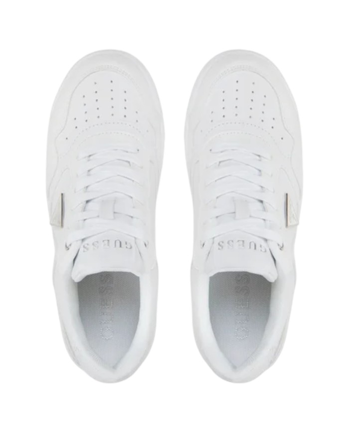 Sneakers Guess Donna Miram Triangle Logo Leather White