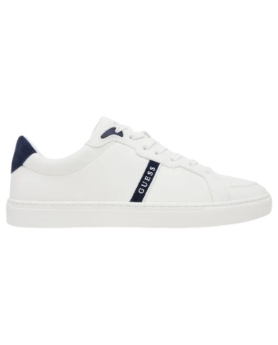 Sneakers Guess Uomo Todi 4 Suede Leather Off White Blue