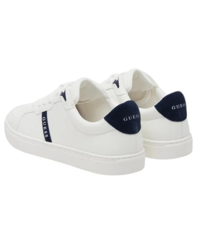 Sneakers Guess Uomo Todi 4 Suede Leather Off White Blue