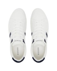 Sneakers Guess Uomo Todi 4 Suede Leather Off White Blue