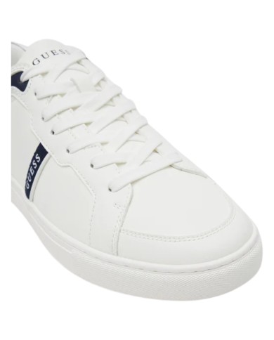 Sneakers Guess Uomo Todi 4 Suede Leather Off White Blue