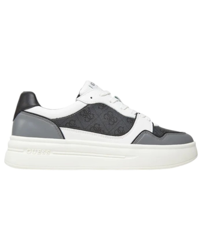 Sneakers Guess Uomo Winno 2 4G Logo Leather White Grey Coal