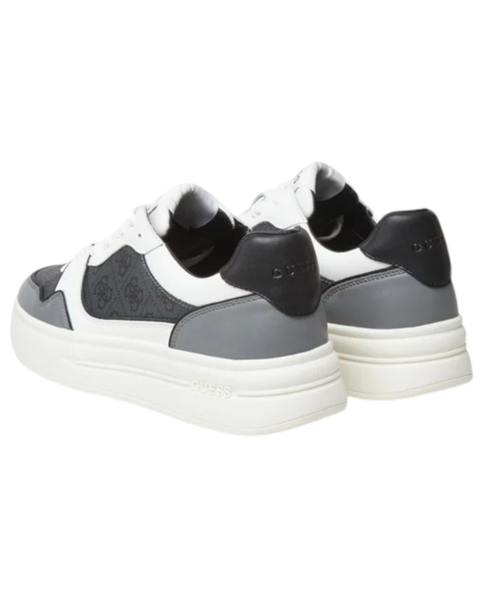 Sneakers Guess Uomo Winno 2 4G Logo Leather White Grey Coal