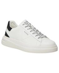 Sneakers Uomo Guess Elba Patch Logo Leather White Black