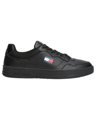 Sneakers Uomo Tommy Hilfiger Tjm Cup Flag Logo Leather Black