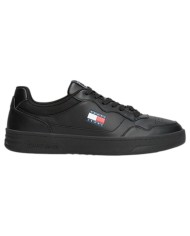 Sneakers Uomo Tommy Hilfiger Tjm Cup Flag Logo Leather Black