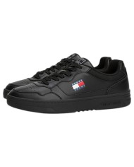 Sneakers Uomo Tommy Hilfiger Tjm Cup Flag Logo Leather Black