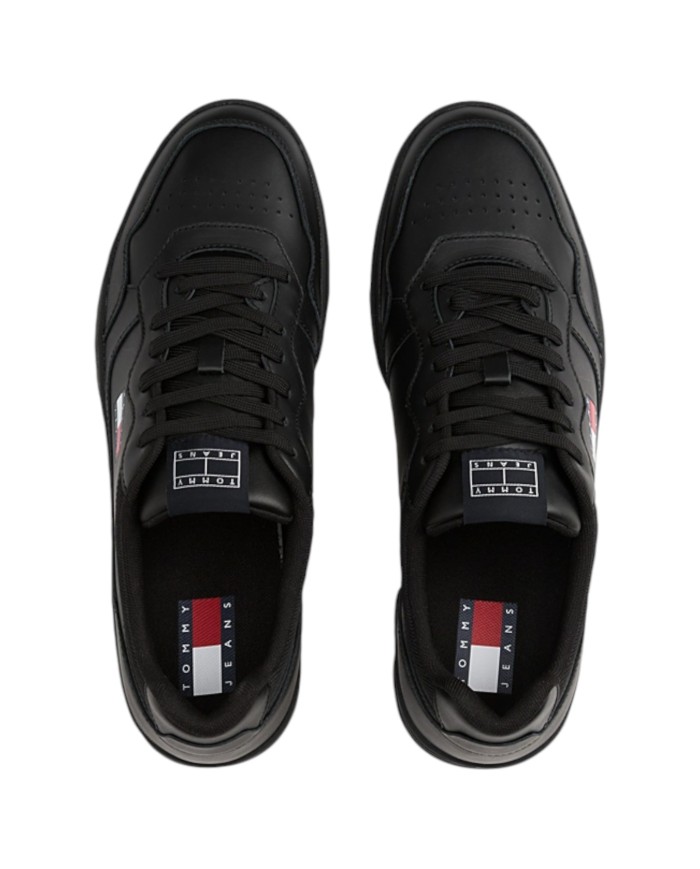Sneakers Uomo Tommy Hilfiger Tjm Cup Flag Logo Leather Black