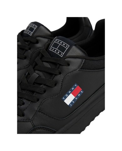 Sneakers Uomo Tommy Hilfiger Tjm Cup Flag Logo Leather Black