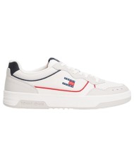 Sneakers Uomo Tommy Hilfiger Tjm Cup Flag Logo Leather White