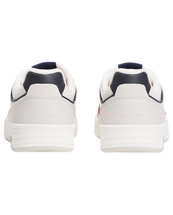 Sneakers Uomo Tommy Hilfiger Tjm Cup Flag Logo Leather White